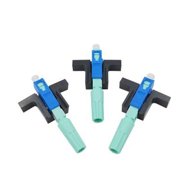 China ISO9001 SC UPC Fiber Optic Fast Connectors For FTTH 0.9/2.0/3.0mm Fiber Cable for sale