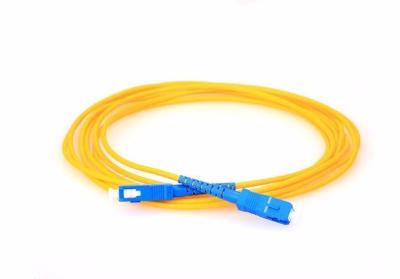 China Military FTTH Indoor Fiber Optic Patch Cord Cable With SC UPC Male Connector for sale