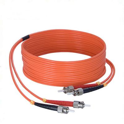 China 3.0mm CATV Fiber Optic Patch Cord Optical Patch Cables ST ST MM OM3 for sale