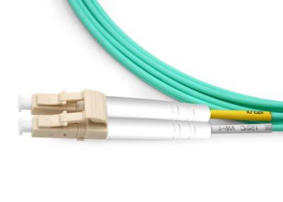 China 2.0mm 2m Multimode Duplex Fiber Optic St To Lc Patch Cord OM3 Low Insertion Loss for sale