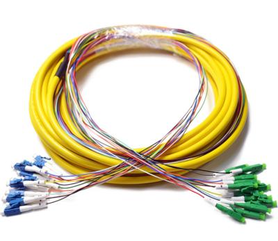 China 1-3M Lc ao cabo de remendo da fibra do Lc, cabo de remendo simples do cabo da fuga do revestimento amarelo à venda