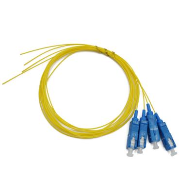 China 1m 0.9mm Pvc G652d Duplex Fiber Optic Patch Cord Sc Upc Pigtail Cable for sale