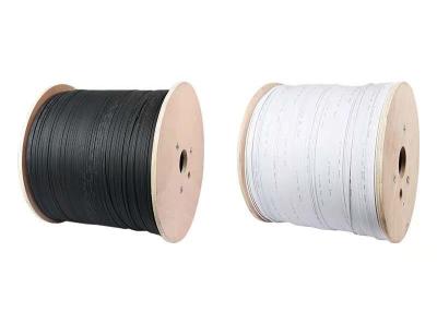 China FRP Outdoor Steel Messenger Wire , G657 FTTH 2 4 1 Core Fiber Optic Cable for sale