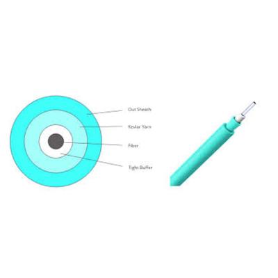 Κίνα 900um σφιχτό αποθηκευμένο καλώδιο 1 οπτικών ινών ενιαίος τρόπος πυρήνων προς πώληση