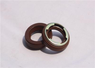 China Standard Size Motor Engine Oil Seals , Small Brown Rubber Dust Seal HNR Material for sale