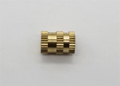 China M1 - M12 CNC Turning Machined Metal Parts Brass Kunrled Insert Nut for sale