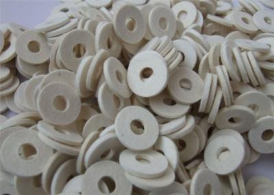 China White Wool Small Felt Washers Customized Size 60 - 90 Hardness High Sealing Performance for sale