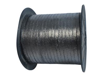 China Lacre negro del vapor de la válvula del embalaje del casquillo de empaquetadura de la fibra/del grafito de Ptfe en venta