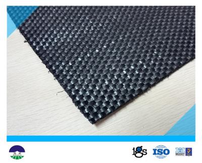 China Geotextil tejido negro para la tela 87KN/60KN 390G del refuerzo en venta