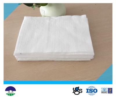 Chine Blanc de haute résistance de tissu de drainage de géotextile de filament de Polester à vendre