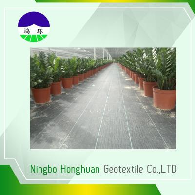China 110gsm partió el geotextil tejido película, tela de la estabilización del geotextil para el control de malas hierbas en venta