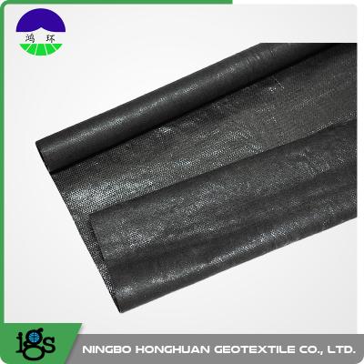 China tela tejida PP de alta resistencia del filtro del geotextil del negro 210G en venta