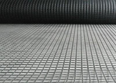 China Lower Elongation 25KNM Fiberglass Geogrid for Road Construction for sale