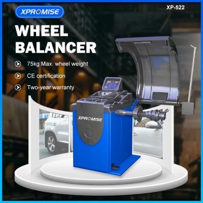 China 75kg Cheap Tire Balancing Machine 150 Rpm Wheel Balancer Ce Certificated for sale