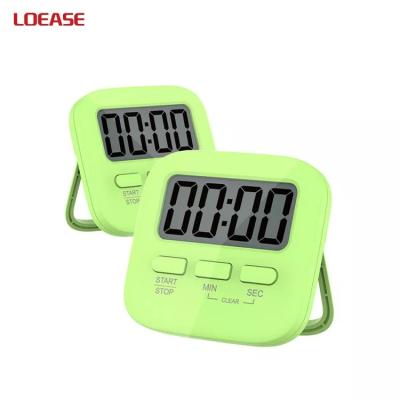 China Large LCD Display Minute Second Count Countdown Magnetic Digital Lond Kitchen Cooking Timer Clock for sale