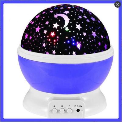 China 13x13x14cm Starry LED Projector Night Light With 360 Rotation for sale