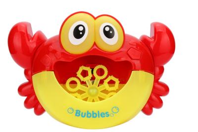 China nontoxic ABS Crab Bubble Machine 19*13cm for Kids Christmas Gift for sale