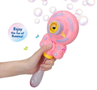 China Lollipop Shape Bubble Spray Toy 11*27cm Gift For Kids Birthday for sale