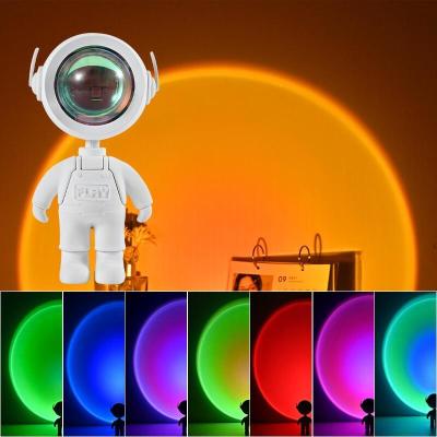 China 20cm ABS Silicone Robot Projector Night Light For Kids for sale