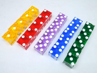 China 16mm and 19mmclear transparent square corner crystal Regular pixel points plastic dice plastic cube for sale