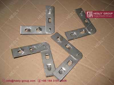 China Typical hexmetal corner tabs details | L punch tabs | 2.0mm thickness | ss321 | Hesly Metal Mesh - China for sale