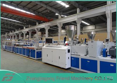 Κίνα Υψηλή γραμμή εξώθησης σχεδιαγράμματος PVC παραγωγής, μηχανή sjsz-80/156 κατασκευής πορτών PVC προς πώληση