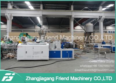 中国 給水/下水管管のための機械ポリ塩化ビニールの管メーカーを作る二重ねじプラスチック管 販売のため