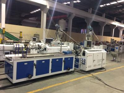 China 600mm Pvc Ceiling Panel Extrusion Machine For Sheet Double Screw Design for sale
