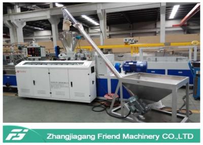 China Cadena de producción del tablero de la protección del medio ambiente WPC extrusor de tornillo gemelo cónico en venta