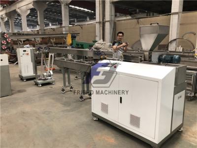 China Mini Parallel PET Plastic Recycling Line Double Screw PET Pelletizing Machine for sale