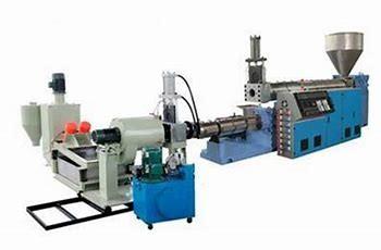 China SGS Granulation Extrusion Pet Flakes Pelletizing Machine For Waste Plastic for sale