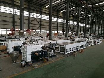 China 150kg/H Conical Double Screw WPC Profile Extrusion Line for sale