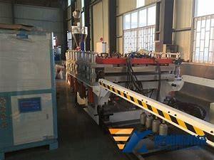 China 55MM Single Screw Furniture WPC Profile Extrusion Line for sale