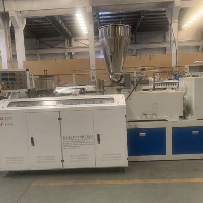 China 45RPM Conical Double Screw Extruder Plastic Pipe Machine for sale