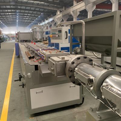 China 300mm  Wood Plastic Composite WPC Profile Extrusion Line With twin screw for sale