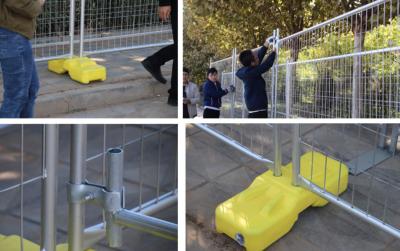 China Festivals 2''×4'' Temporary Fence Panels Electro Galvanizing for sale