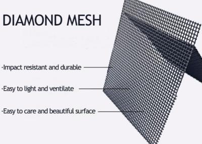 China Light Grey 2m Ss304 Ss316l Stainless Steel Diamond Wire Mesh Netting Bullet Proof for sale