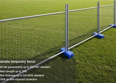 China 3mm / 3.5mm Welding Temporary Fence Panels For Super Markets for sale