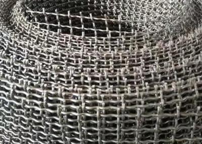 China 0.6-8m 65Mn 4 Mesh Stainless Steel Screen Sheets , Crimped 14 Gauge Wire Mesh Roll for sale