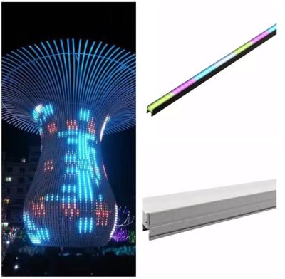 China Lineare Außen-LED-Streifenleuchte RGBW Vollfarbe IP66 Wasserdicht DMX512 zu verkaufen