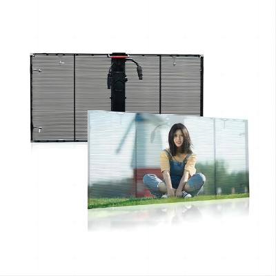 China Pantalla de pantalla LED exterior transparente de alto brillo 500X1000mm en venta