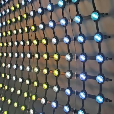 China Outdoor Flexible LED Mesh Curtain High Brightness High Refresh Rate for sale