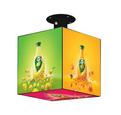 China Full Color Indoor Outdoor Cube LED Display P2.5 P3 P4mm LOGO Customized Retail Store Advertising Cube LED Screen Te koop