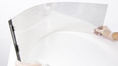 Китай adhesive led film Flexible Transparent Led Film Screen architectural glass curtain wall продается