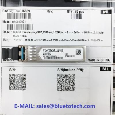 China Huawei Optical Transceiver ESFP 1310nm 1.25Gb/S - 10km LC OSG010001 S4016559 MXPD - 243S for sale