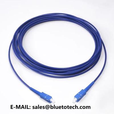 China 2mm Armored Fiber Optic Patch Cord SC/UPC To SC/UPC 3mm Fiber Optic Armroed Patch Cable 3.0mm Single Mode Simplex for sale