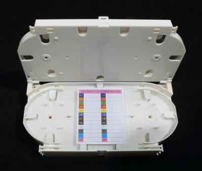China White Fiber Optic Tray 24 Core 24 Fiber Splice Sleeve Protect With ABS Material for sale