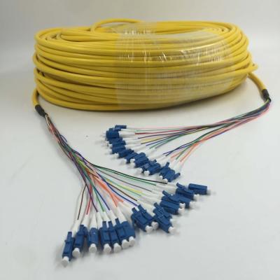 China 16 Cores Indoor SC UPC Connector Pigtail , Indoor 16 Fiber Sc Pigtail Single Mode for sale