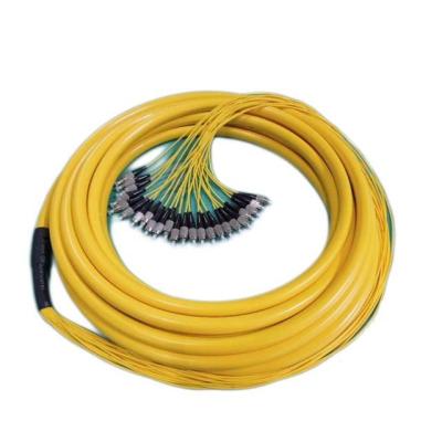China High Power Pigtail Patch Cord FC UPC  24 Fiber Bundle 24 Colors With FC Connector for sale