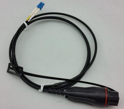 China Cordón de remiendo de la fibra óptica de Fullaxs de la estación base del cable de FTTA Erricssion, LC al cable de fribra óptica acorazado del LC Erricssion en venta